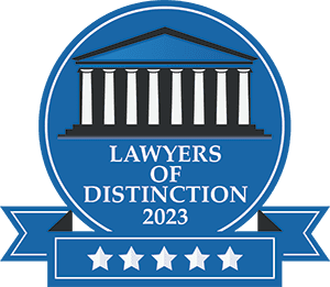 lawyers of distinction award badge