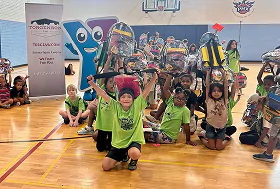 Community event with children