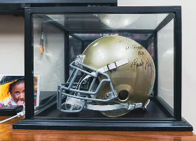 Notre Dame helmet photo