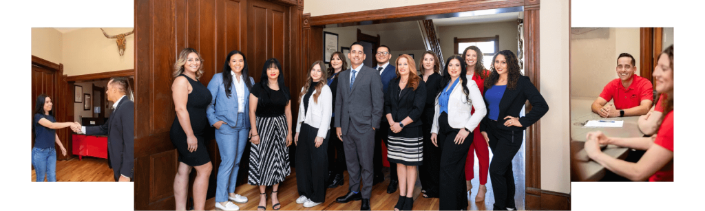 The Torgenson team standing in their office